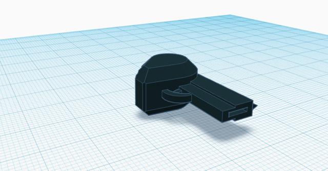 Gun head for dummy 13 *NEEDS SUPPORTS* 3D model thumbnail