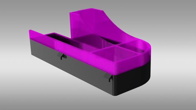 Printer Organizing Bin - Prusa MK4 3D model thumbnail