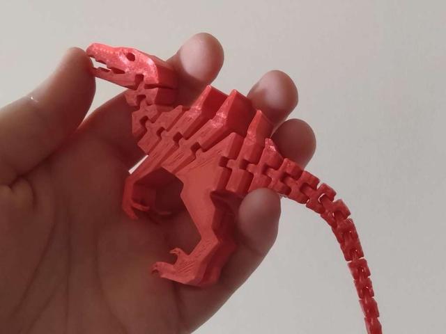Flexi Spinoraptor 3D model thumbnail