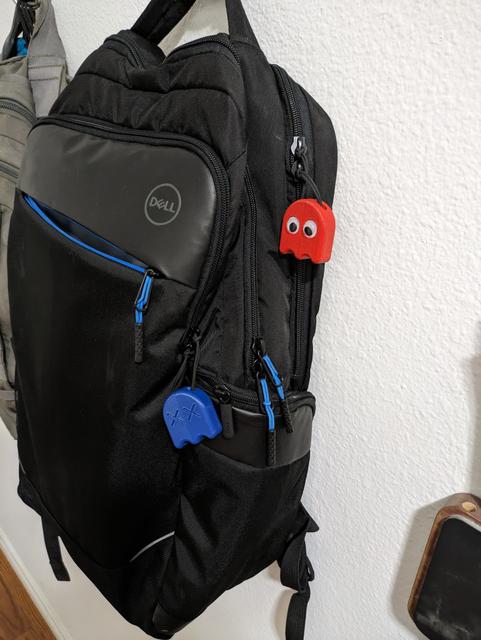 6x3mm Magnet Remix - Zipper Pull - Pac Man Series (Ghost) 3D model thumbnail