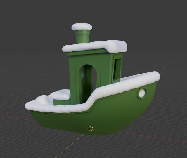 Snow Benchy 3D model thumbnail