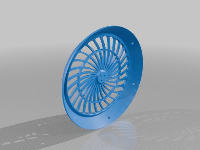 Typhoon - Fan Grill 3D model thumbnail