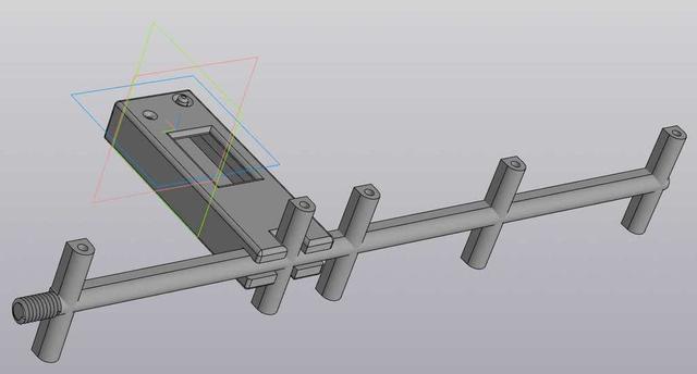 Box for Heltec v4 + YAGI 5 el 3D model thumbnail
