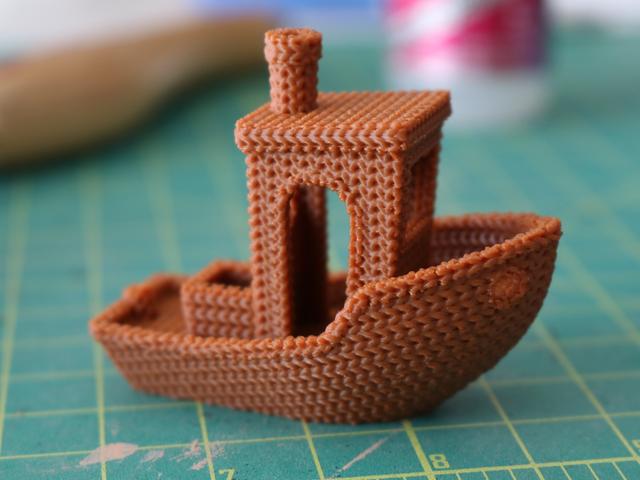 Knitted Benchy / Woven Pattern 3D model thumbnail