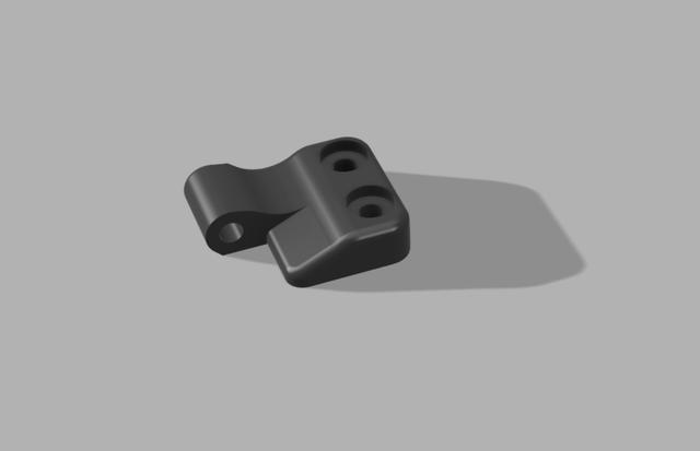 Slimmed Hinges for Vision Enclosure  - P1P Bambu 3D model thumbnail