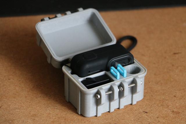 GoPro 8 with Silicone Case - Rugged Case (Remix) 3D model thumbnail