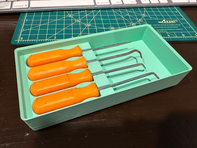 Gridfinity Harbor Freight Hook and Pick Holder 3D model thumbnail
