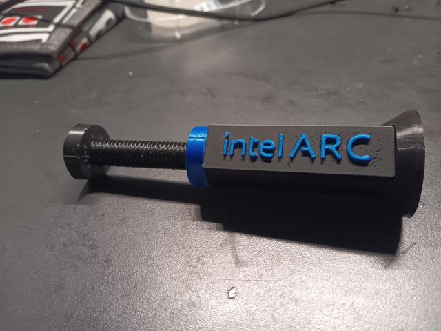 Intel Arc GPU support 3D model thumbnail