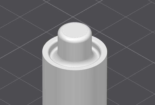 Stronger Axle for The Ultimate Cereal Container Filament Drybox 3D model thumbnail