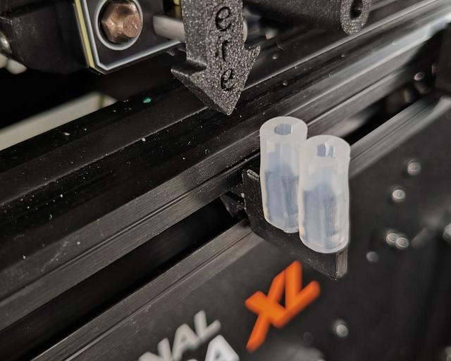 DIY Silicone Tube Nozzle Wiper Prusa XL (Mounting Hardware Free) 3D model thumbnail