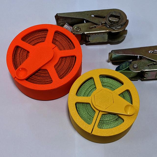 Flat Crank handle for Ratchet strap reel (clicky assembly) 3D model thumbnail