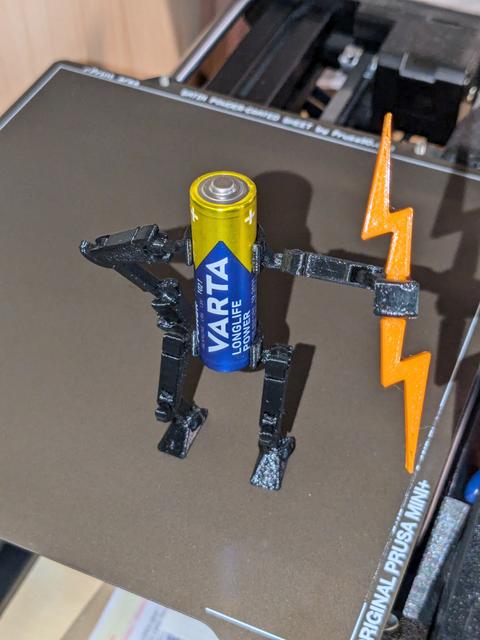 Lightning bolt for Battery Buddy 3D model thumbnail