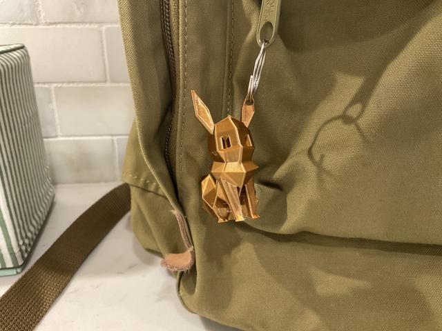 Low-Poly Evee Keychain 3D model thumbnail