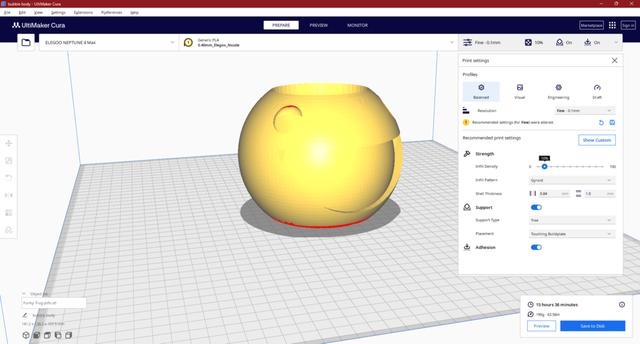 Bubble Popcorn Bucket Remix! 3D model thumbnail