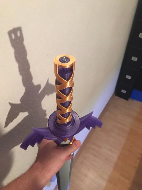 Legend of Zelda Master Sword Remix for 1/4", M3 or M6 Threaded Rod 3D model thumbnail