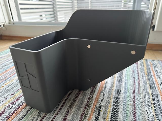 Poop Chute Bucket for Bambu P1 & X1 Series with 8x3mm magnets 3D model thumbnail