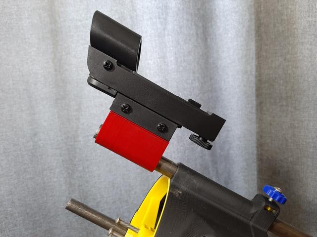 Reverse dovetail mount for red dot finder for Hadley telescope (M4) 3D model thumbnail