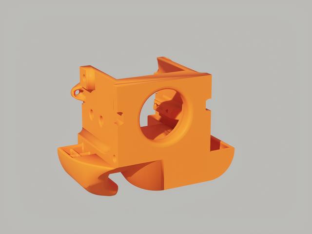 Elegoo Neptune Lightweight dual 5015 shroud 3D model thumbnail