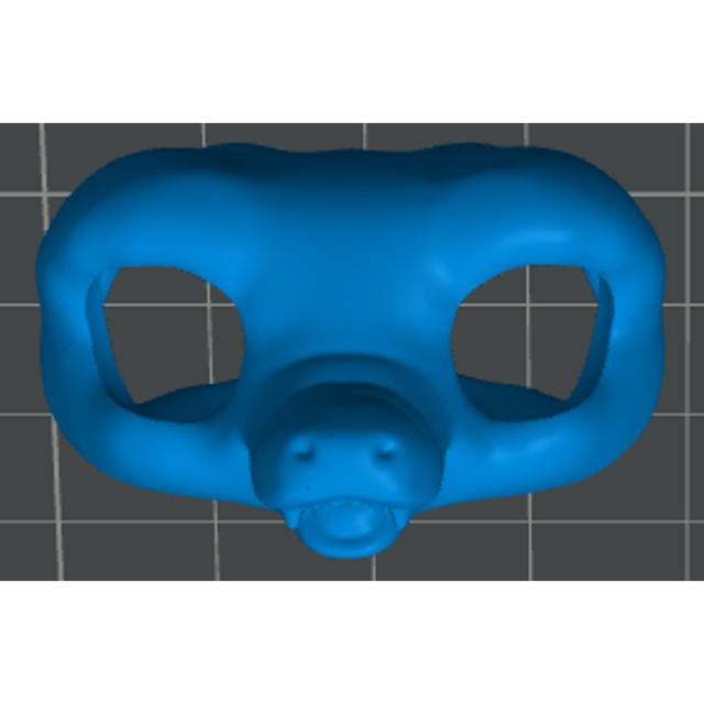 lps crocodile head for bjd body 3D model thumbnail
