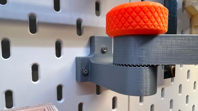 HC-wall_mount w grip for Ikea Skadis 3D model thumbnail