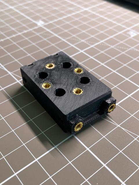 EVA3 top_endstop_mgn9h for ratrig vcore - with heat inserts for endstop 3D model thumbnail
