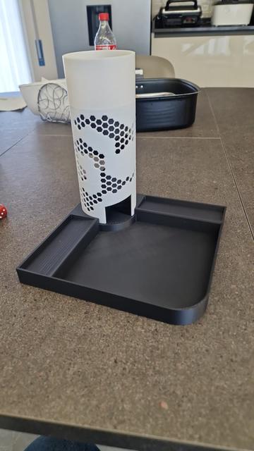 Contemporary Dice Tower Tray 3D model thumbnail
