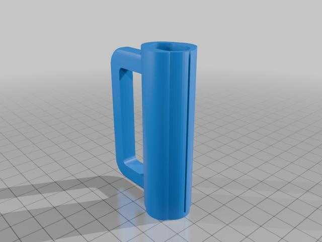 Baby gate handle catch latch retractable  3D model thumbnail