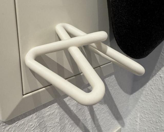 Wall-Mount Cap & Hat Hanger with Embedded Magnets 3D model thumbnail
