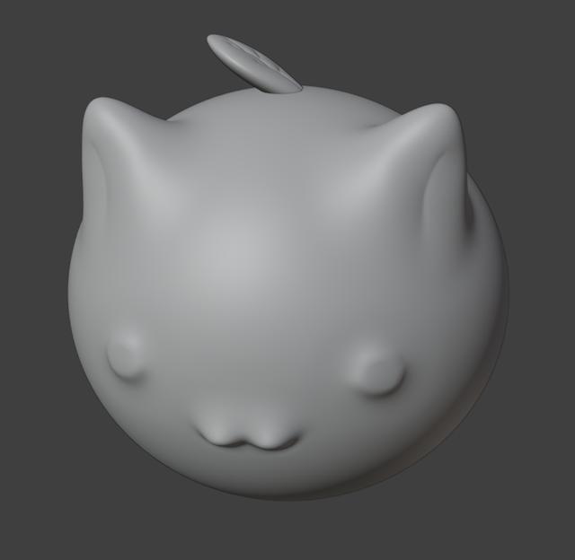 Orange cat 3D model thumbnail