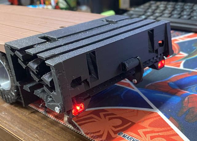 Trailer Ramp LED Holder Attachment 3D model thumbnail