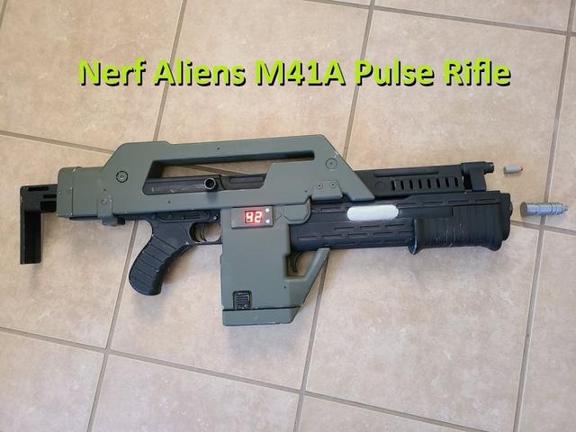 Nerf M41A Pulse Rifle Modifications 3D model thumbnail