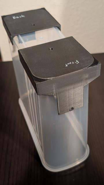Corner Hole Templates for The Ultimate Cereal Container Filament Drybox 3D model thumbnail