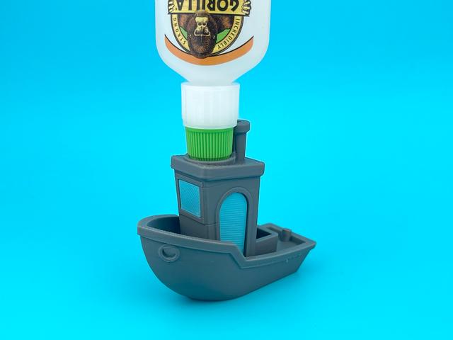 Benchy Gorilla Glue Holder 3D model thumbnail