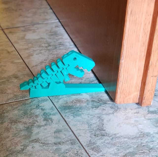 Flexi Rex Doorstop 3D model thumbnail