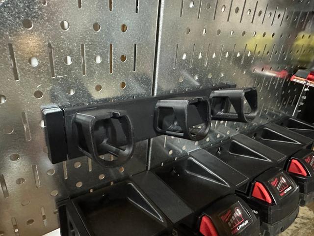 Ryobi 18v x3 Battery Holder for Wall Control Pegboard 3D model thumbnail