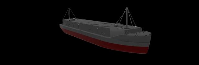 YF-891 USN LIGHTER, BARGE, 1/144 SCALE 3D model thumbnail