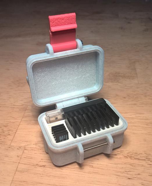 Rugged SD Card Box 3D model thumbnail