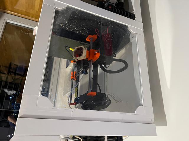 Magnetic left window for Prusa Enclosure V2 - MMU2S 3D model thumbnail