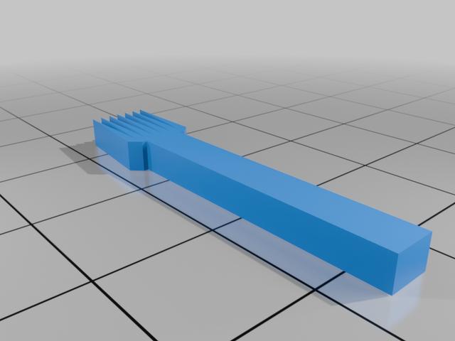 forkie the fork 3D model thumbnail