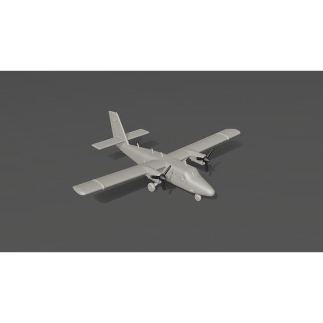 De Havilland Canada DHC-6 Twin Otter - scale 1:700 3D model thumbnail