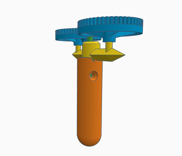 Double Gear Flyer 3D model thumbnail