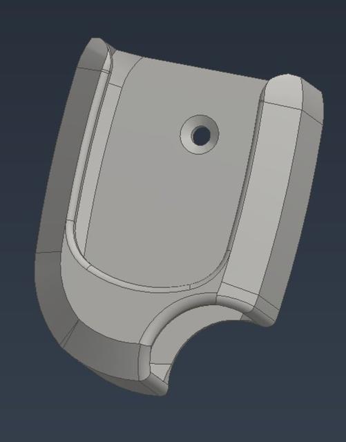 Wall mount for garage remote 3D model thumbnail