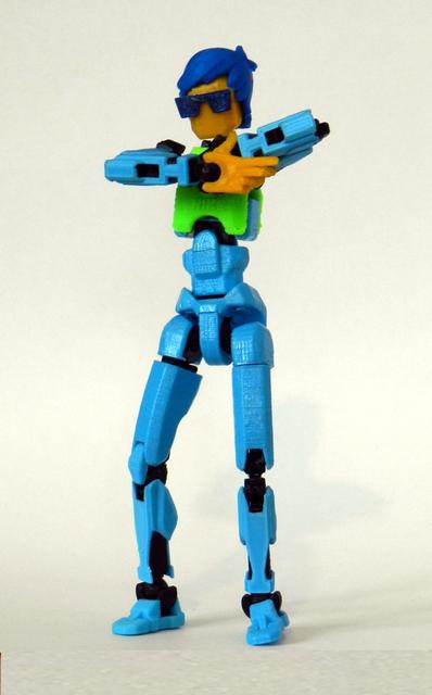 Rex Lego hair for Dummy 13 3D model thumbnail
