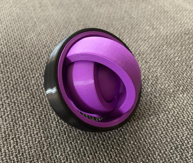 Replacement Outer Ring for Rotating Rings Toy 3D model thumbnail