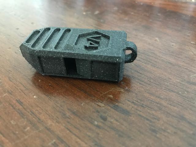 Survival whistle V5 3D model thumbnail