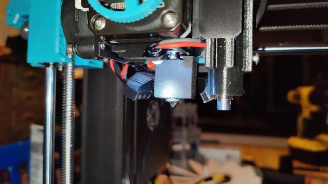 Mount for Vortex cooling on SV06 with SV06Plus hotend / added nozzle LED mount / remix 3D model thumbnail