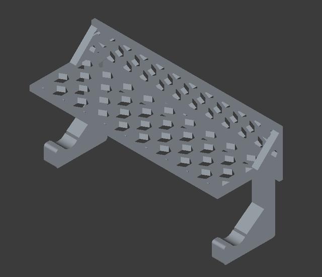 Shelf For closet 3D model thumbnail