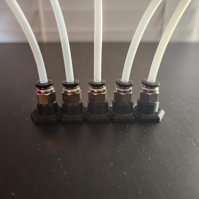 PTFE Bushing With M10 Coupler Screws for Table IKEA LACK 3D model thumbnail
