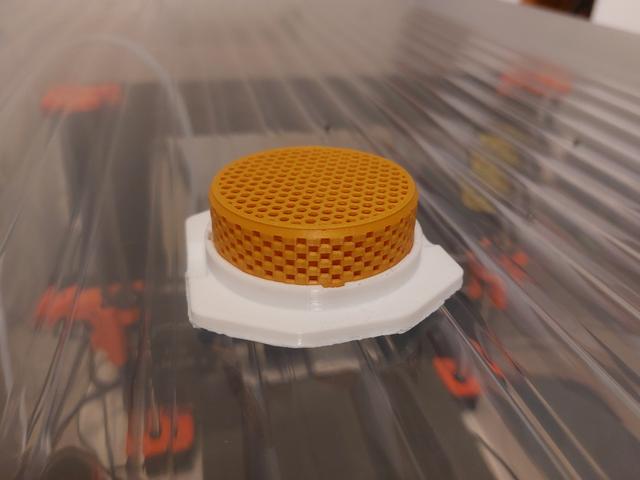 Sturdy desiccant cup for filament dry box with rollers, less retracts and z-hops 3D model thumbnail