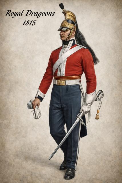Soldat de l'empire no 56: Royal dragoons 1815 3D model thumbnail